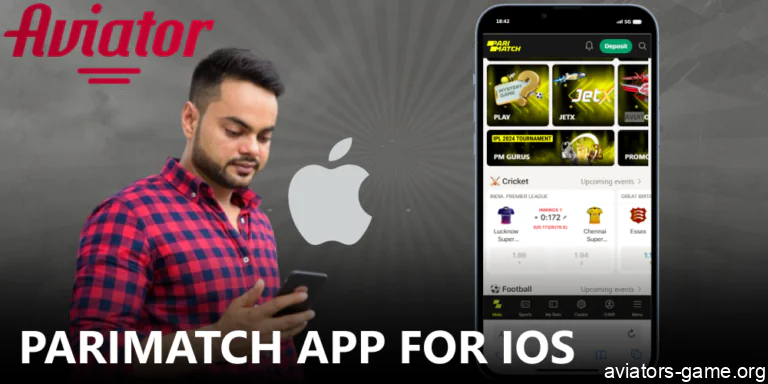 Instruction on downloading Parimatch Aviator App on iOS